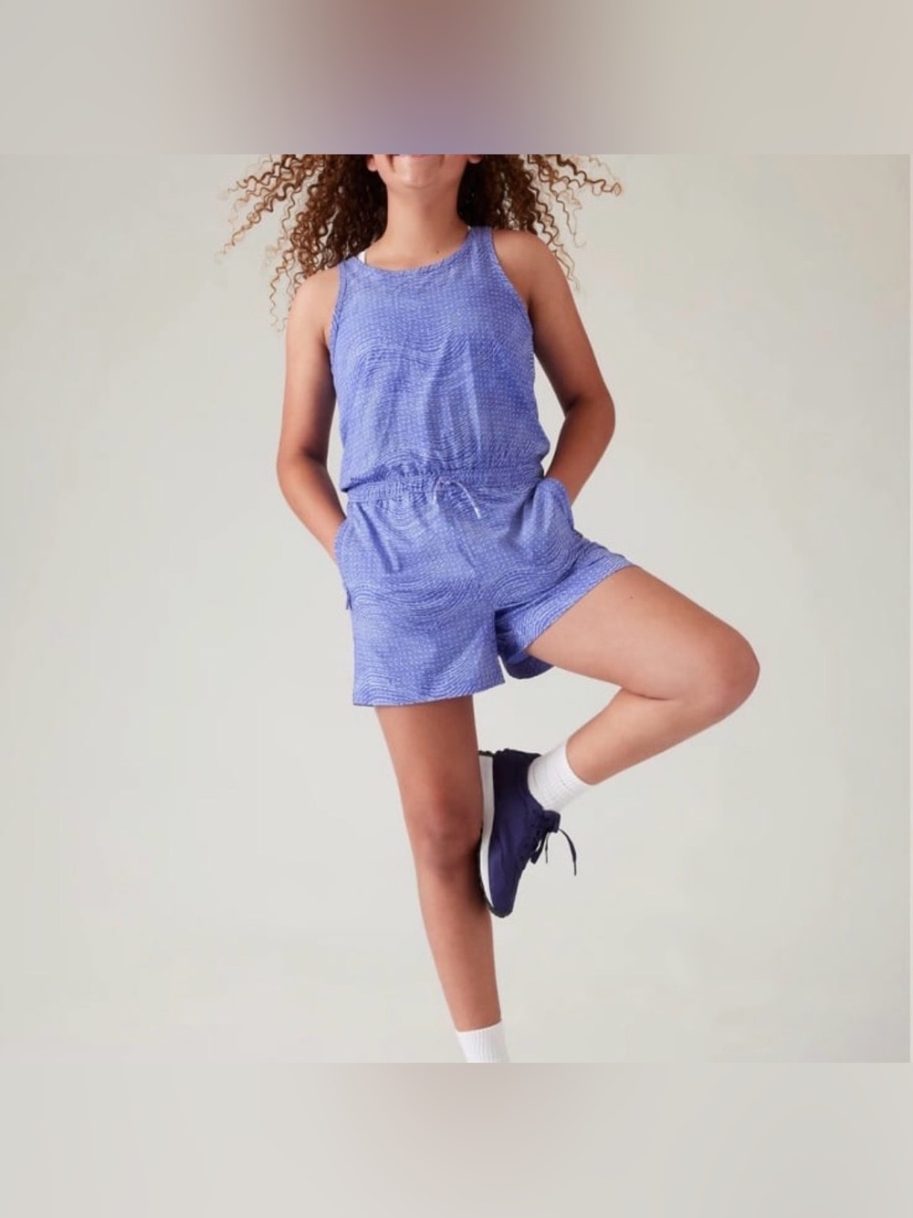 Athleta Girls Play More Romper- Size 6